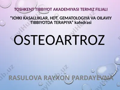 оsteоartrоz — PPTX