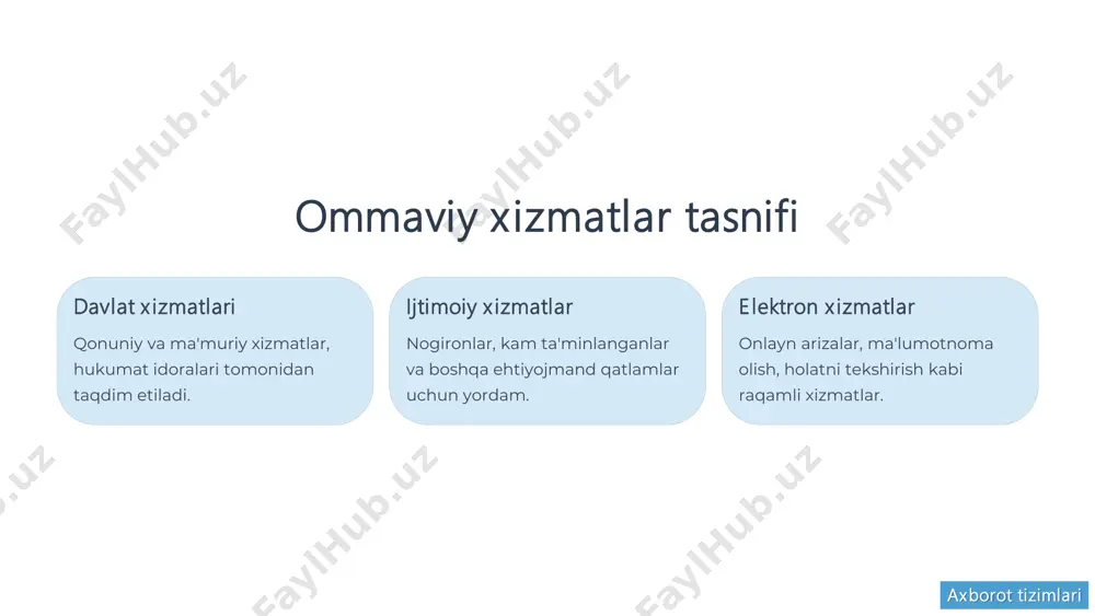 ommaviy xizmat ko‘rsatish tizimlari - Page 5