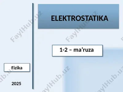 elektrostatika — PPTX