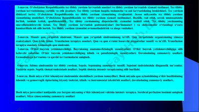 halokatlar tibbiyoti va favqulotlar — PPTX