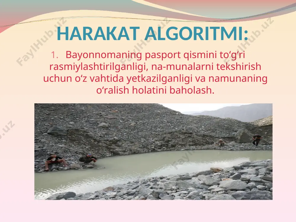 amaliy ko‘nikma "ichimlik suvining laboratoriya tekshirish! natijalarini baholash" - Page 4