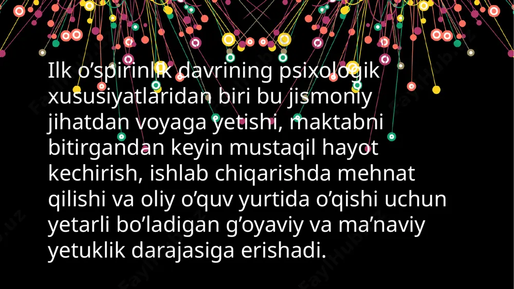"ilk o’spirinlik yoshida psixologik rivojlanish xususiyatlari" - Page 4