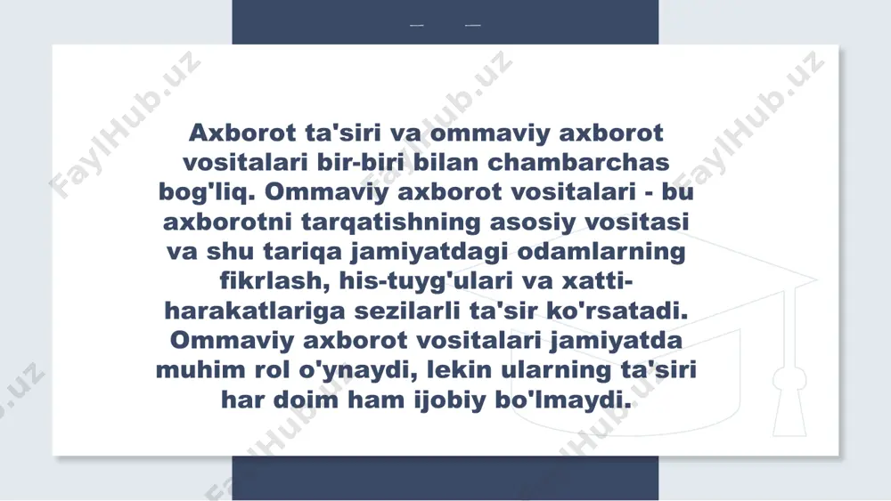ommaviy kommunikatsiyalarning taʼsiri: mexanizmlar va texnalogiyalar - Page 5
