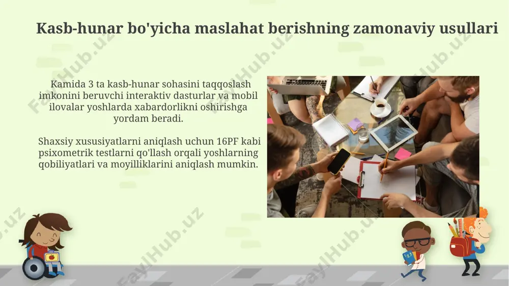 yoshlarni kasb-hunarga yo'naltirishda ijtimoiy ishning ahamiyati - Page 5