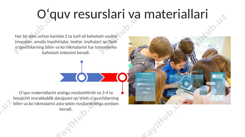 oʻqituvchilarning malakasini oshirish zamonaviy texnologiyalar va dasturlar zamonaviy ta'lim muhitlarida o'quvchilarning 21-asr ko'nikmalarini rivojlantirish uchun kamida 3 ta turli xil dasturiy ta'minot va platformalardan foydalanish samaradorligini oshiradi. interaktiv o'yinlar va simulyatsiyalar orqali 5-sinf o'quvchilarining matematik va tabiiy fanlar bo'yicha bilim va ko'nikmalarini 15% ga oshirishga yordam beradigan zamonaviy texnologiyalar mavjud. muvaffaqiyatli tajribalar va istiqbollar oʻquv rejasiga "kodlash asoslari" fanini kiritish 4-sinf oʻquvchilarining mantiqiy fikrlash va algoritmik qobiliyatlarini 15% ga yaxshilashga yordam berdi. integratsiyalashgan darslar natijasida 3-sinf oʻquvchilari orasida muammo echish koʻnikmalari 10 ball shkalasi boʻyicha oʻrtacha 2 ballga yuqorilagan. e'tiboringiz uchun rahmat @taqdimot_robot image4.jpg image5.jpg image6.jpg image7.jpg image8.jpg image9.jpg image10.jpg image11.jpg image12.jpg image13.jpg image14.jpg image1.jpeg image2.jpeg