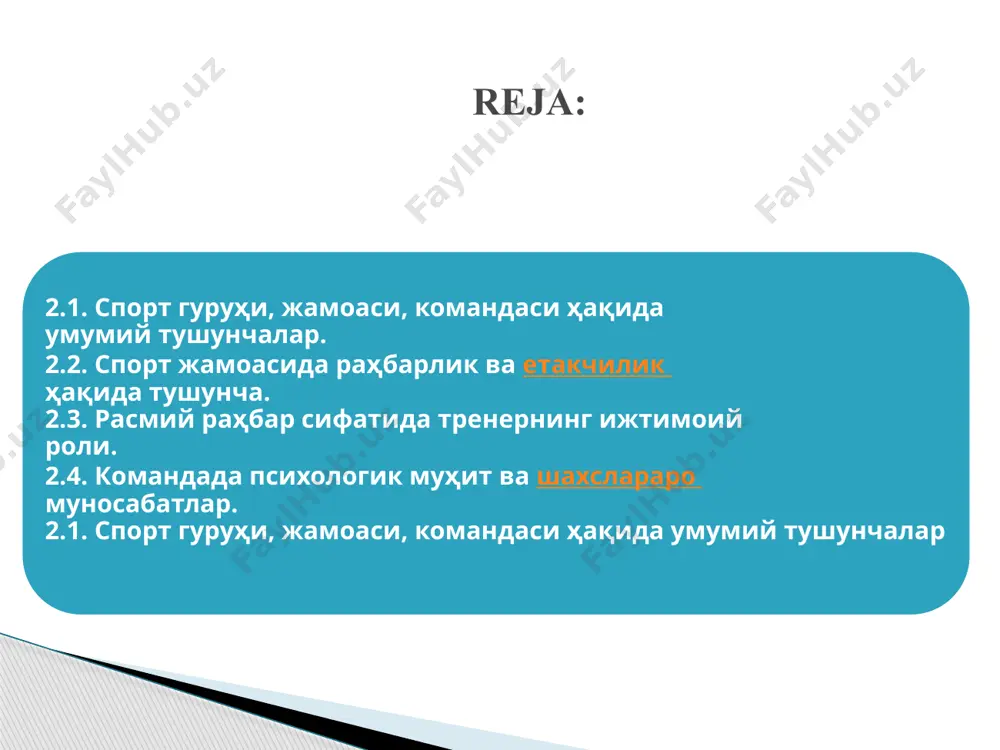 sportchilarning startdan oldingi ruxiy xolatini murabbiylar, fiziologlar, psixologlar katta kizikish bilan ko'p yillardan buyon o'rganib kelmokdalar. lekin sportchilarning startdan oldingi ruxiy tayyorgarlik xolati xakidagi ko'plab muammolar, masalalar shu kungacha yaxshi ishlab chikilmagan yoki ilmiy xal kilinmagan. fakat z. myuller ayrim risola va makolalarida xalkaro sport musobakalarida sportchilarning yomon ko'rsatkichlari fakat ularning jismoniy, texnik yoki taktik tayyorgarligiga bog'lik bo'lmasdan, balki ularning musobakadan oldingi tayyorgarlik xolatiga xam bog'lik ekanligini ancha batafsil tushuntirib berishga erishgan sportchining startga tayyorgarlik xolatini a.s. puni kuyidagi uch turga ajratib ko'rsatgan: 1. sportchining startda kaltirashi, jonsizlik xolati. 2. sportchining startga yukori tayyorgarligi va jangovarlik xolati. 3. sportchining ruxan tushkunlik va yomon kayfiyatlilik xolati. 1. o'zbekiston respuu'ikasining ta'lim to'g'risidagi konuni. - t.: o'zbekiston, 1997. 8. kadrlar tayyorlash milliy dasturi. - t.: o'zbekiston, 1997. 9. o'zbekiston respublikasida oliy ta'limning me'yoriy xujjatlari. -t.: 2001. 2. oliy ta'lim. me'yoriy xujjatlar to'plami. i kism. - t.: 2001. ii kism. - t.: 2003. 3. …