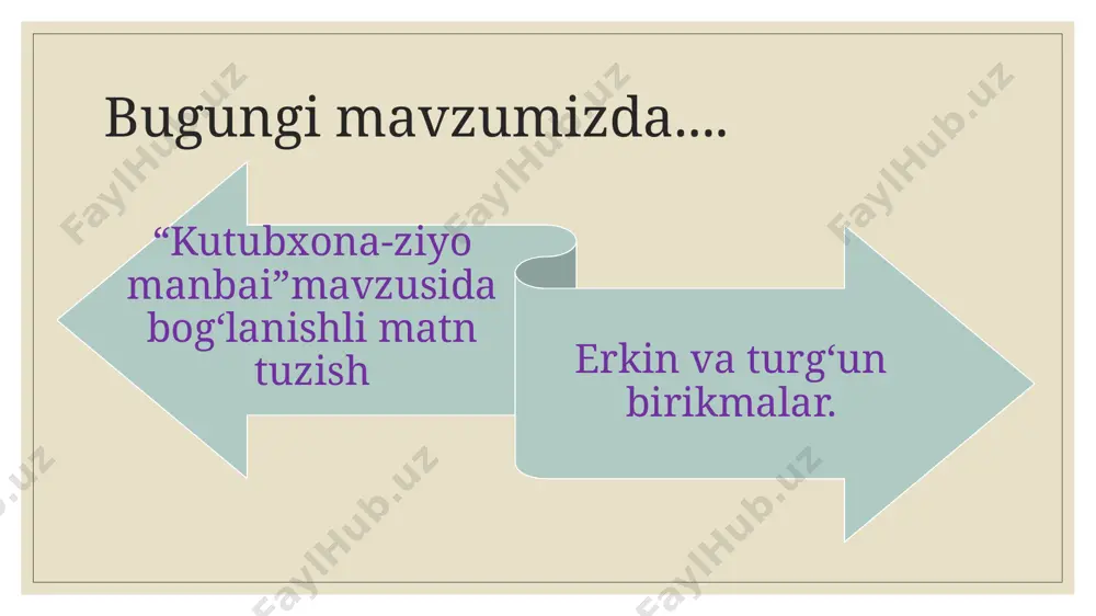 turgan gap – albatta, yeng ichida – xufiya, yashirin kabilar shular jumlasidandir. shu bois ular so‘zlar singari bitta gap bo‘lagi vazifasini bajaradi: komissiya hayron bo‘lib qoldi, ammo hech kim meni qaytarishni og‘ziga olmas edi (abdulla qahhor). frazeologizmlarda ham so‘zlar singari ko‘p ma’nolilik mavjud: o‘ziga kelmoq – hushini yo‘qotgach o‘ziga kelmoq, esiga tushmoq, asabiylikdan so‘ng o‘ziga kelmoq; yerga urmoq – qimmatini pasaytirmoq, obro‘sizlantirmoq, biror narsaning qadriga yetmaslik. so‘zlar singari frazeologizmlarning ham shakl va ma’no munosabatiga ko‘ra quyidagi turlari mavjud: omonimlar: sinonimlar antonimlar omonimlar: boshiga ko‘tarmoq – to‘polon qilmoq, yaxshi ko‘rmoq, e’zozlamoq; sinonimlar: fe’li aynimoq – avzoyi buzilmoq, yaxshi ko‘rmoq – ko‘ngil qo‘ymoq, toqati toq bo‘lmoq – sabr kosasi to‘lmoq; antonimlar: ko‘kka ko‘tarmoq – yerga urmoq, yuzi yorug‘ – yuzi shuvut, yuragi qinidan chiqmoq – ko‘ngli joyiga tushmoq. frazeologizmlar nutqning ta’sirchan vositalaridan bo‘lib, so‘zlashuv nutqida va badiiy adabiyotda keng qo‘llaniladi. berilgan so‘zlarga mos iboralar keltiring. ayyor, saxiy, xursand bo‘lmoq, to‘polon qilmoq, e’tibor …