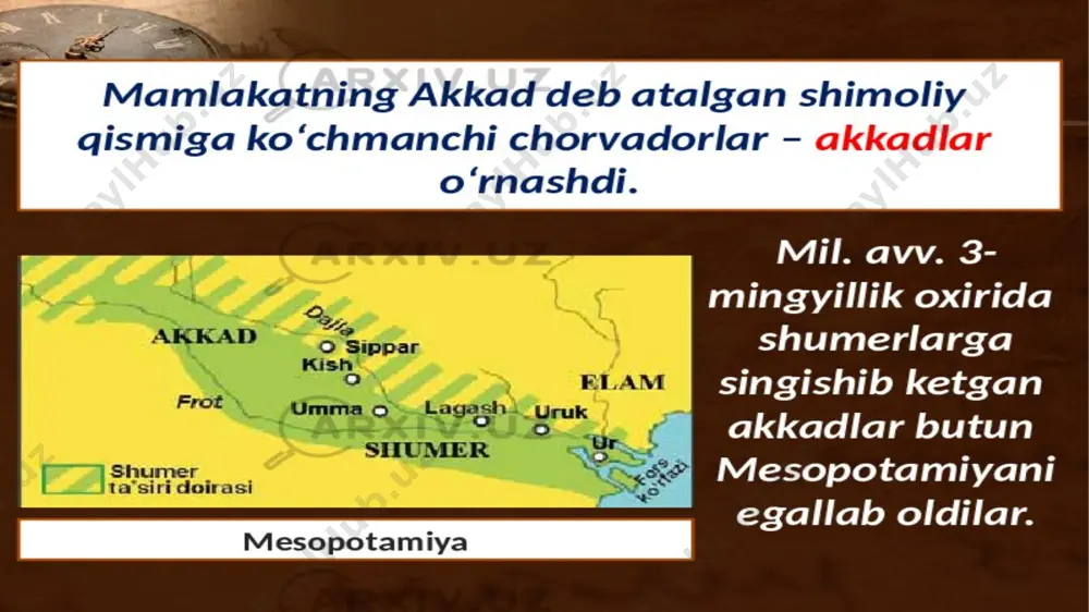 mavzu: qadimgi mesopotamiya sivilizatsiyalari - Page 5