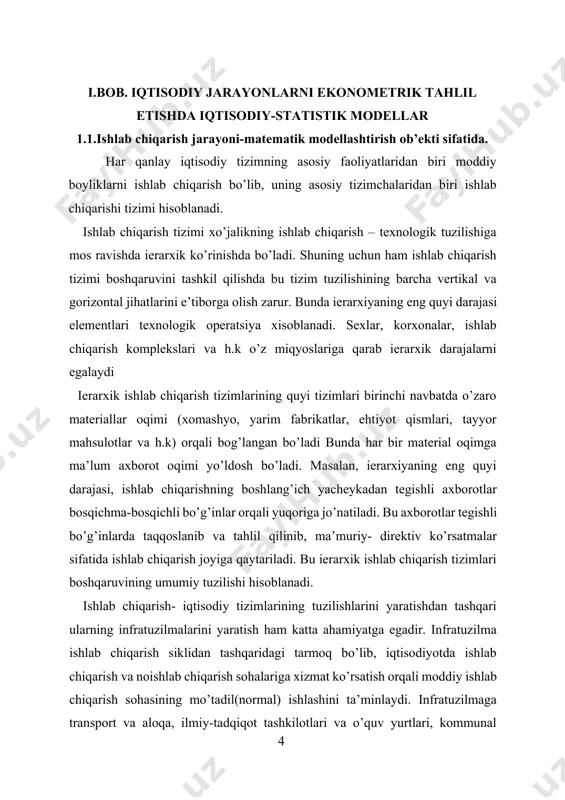 gik agregatlanganlik ishlatiladigan resurslar guruhi, tipik ishlab chiqarish inshootlari, xodimlar malakasi darajasi hamda boshqa iqtisodiy agregatlanganligiga mos keladi va butun bir iqtisodiy texnologiyalari agregatlanganligini tavsiflaydi. ushbu texnologiyaga nisbatan tadqiq etilayotgan iqtisodiy tizimni qaralayotgan chegaralangan vaqt oralig’ida bir tekis turg’un, texnologiyani esa – o’zgarmas deb hisoblash mumkin. agregatlanganlik darajasini yetarlicha to’liq deyish mumkin, agarda yuqorida zikr etilgan mahsulotni butun hajmi birlashgan yagona birlik bilan o’lchansa, masalan ishlab chiqarilgan tovarlar bahosi qiymati bilan. agar ishlab chiqarish resurslari ikki ko’rsatkich bilan tavsiflansa, ishlatiladigan resurslarning eng yuqori darajadagi agregatlanganligiga erishiladi. natijada, umumlashgan, agregatlangan, iqtisodiy texnologiya haqiqiy ishlab chiqarish jarayonini tasvirlab, o’zining kirish koordinatalari sifatida ishlab chiqarish fondlari qiymati va xodimlar sonini qabul qiladi, chiqish koordinatalari bo’lib, ishlab chiqarilgan mahsulot bahosi hisoblanadi. ushbu ishlab chiqarish kompleksi, ayrim olingan korxona, tarmoq yoki butun bir milliy iqtisodiyotning kirish va chiqishlari o’rtasidagi miqdoriy aloqa tadqiq etilayotgan ishlab chiqarish jarayonining iqtisodiy-matematik modelini aniqlab, uni ishlab chiqarish funksiyalari deb ham …