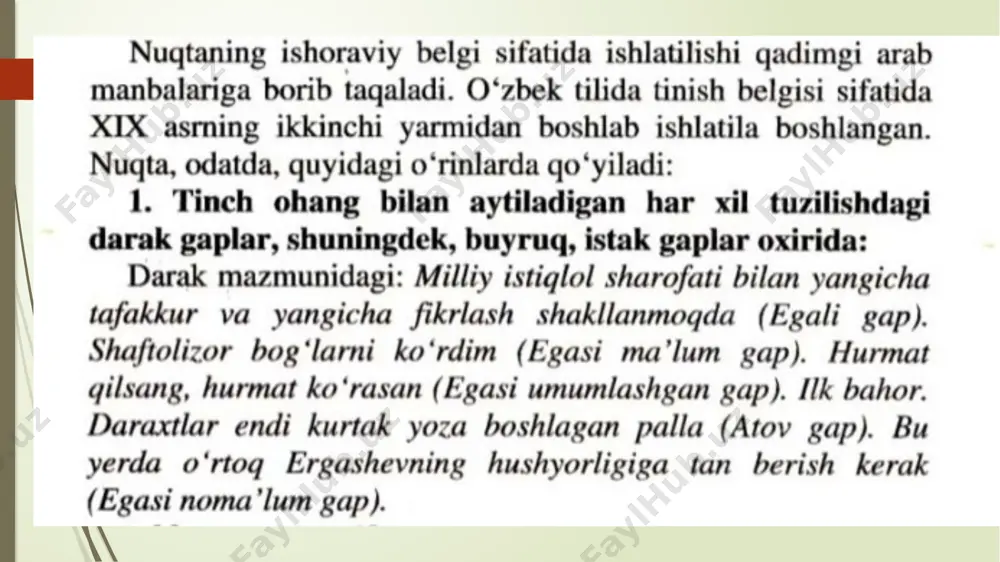 o’zbek tilidagi tanish belgilari va ularning qo’llanilishi - Page 5