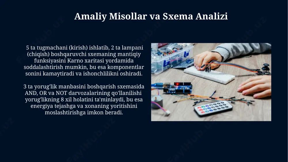 mantiqiy elementlar yordamida xonadagi elektr zanjirini tuzish - Page 3