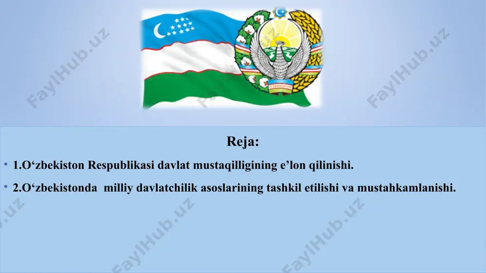 ilan konstitutsiyaga ham muayyan o‘zgartirishlar kiritildi, xususan, prezidentlik muddati 7 yil qilib belgilandi. 2007 yil 23 dekabrda muqobil asosida saylovlar bo‘lib o‘tdi, natijalarga ko‘ra, i.a. karimov yangi muddatga o‘zbekiston respublikasi prezidenti etib saylandi. o‘zbekiston respublikasi milliy davlatchiligining shakllanishi va rivojlanishi 2011 yilda qabul qilingan yangi konstitutsiyaviy me’yorlarga ko‘ra, prezident ommaviy ovoz berish yo‘li bilan 5 yil muddatga saylanadigan bo‘ldi. “prezident saylovi to‘g‘risida”gi qonunga muvofiq 35 yoshga to‘lgan, davlat tilini yaxshi biladigan va saylovgacha kamida 10 yil o‘zbekiston hududida doimiy yashagan o‘zbekiston respublikasi fuqarosi prezident etib saylanishi mumkin. ayni bir shaxs ketma-ket ikki muddatdan ortiq o‘zbekiston respublikasining prezidenti bo‘lishi mumkin emas. o‘zbekiston respublikasi milliy davlatchiligining shakllanishi va rivojlanishi respublikamiz mustaqil rivojlanishining birinchi bosqichida prezident bir vaqtning o‘zida davlat rahbari va vazirlar mahkamasining raisi bo‘lgan. biroq, ikki palatali parlamentning shakllanishi, davlat, ijtimoiy-iqtisodiy tuzilish masalalarini hal qilishda o‘zbekiston respublikasi mustaqilligining mustahkamlanishi, mamlakatda olib borilayotgan islohotlarni chuqurlashtirish 2003 yilda "o‘zbekiston respublikasi vazirlar mahkamasi to‘g‘risida" …
