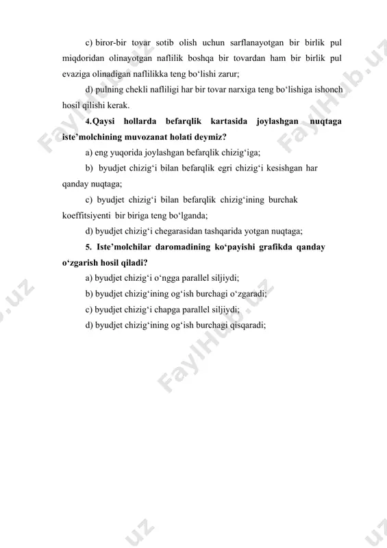 iste’molchi tanlovi nazariyalari - Page 5
