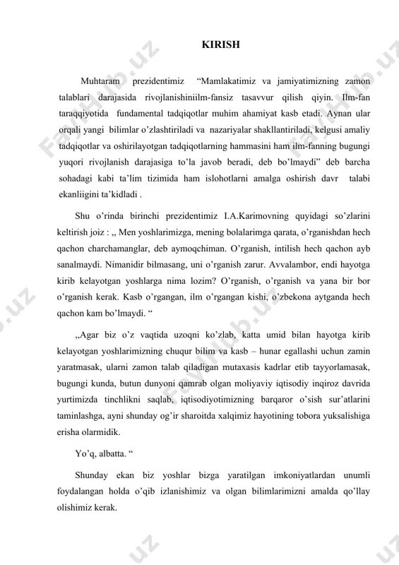 hajmidan kichik boʻlib qolganda atomlar oʻz indivialligini yoʻqotadi va modsa oʻta siqilgan elektronyadroviy plazmaga aylanadi. moddaning bunday holatini oʻrganish, xususan, yulduzlarning strukturasini tushunish uchun juda muhim. qattiq jismning tuzilishi va xossalarining oʻzgarishi (fazaviy oʻtishlar), temperatura oʻzgarganda, magnit maydon taʼsirida va boshqalar tashqi taʼsirlar natijasida ham yuz berishi mumkin. bogʻlanishlarning turi boʻyicha qattiq jism bir-biridan elektronlarning fazoviy taqsimoti bilan farq qiladigan 5 sinfga ajraladi: 1) ionli kristallarda (№s1, ks1 va boshqalar) ionlar orasida asosan elektrostatik tortishish kuchlari taʼsir etadi; 2) kovalent bogʻlanishli kristallarda (olmos, oye, 81) qoʻshni atomlarning valent elektronlari umumiylashgan boʻladi. kristall ulkan molekulaga oʻxshaydi; 3) koʻpchilik metallarda bogʻlanish energiyasi harakatlanayotgan elektronlarning ion asos bilan oʻzaro taʼsiri tufayli hosil boʻladi (metall bogʻlanish); 4) molekulyar kristallarda molekulalar ularning dinamik qutblanishi tufayli paydo boʻladigan zaif elektrostatik kuchlar (vandervaals kuchlari) yordamida bogʻlanadi; 5) vodorod bogʻlanishli kristallarda vodorodning har bir atomi tortishish kuchlari yordamida bir vaqgning oʻzvda 2 ta boshqa atom bilan bogʻlanadi. bogʻlanishlar …