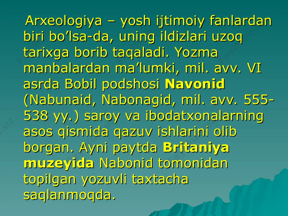 arxeologiya va yordamchi fanlar - Page 5