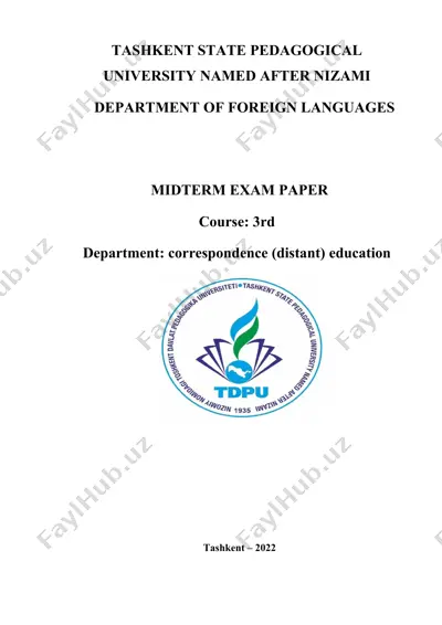 midterm exam paper — DOCX