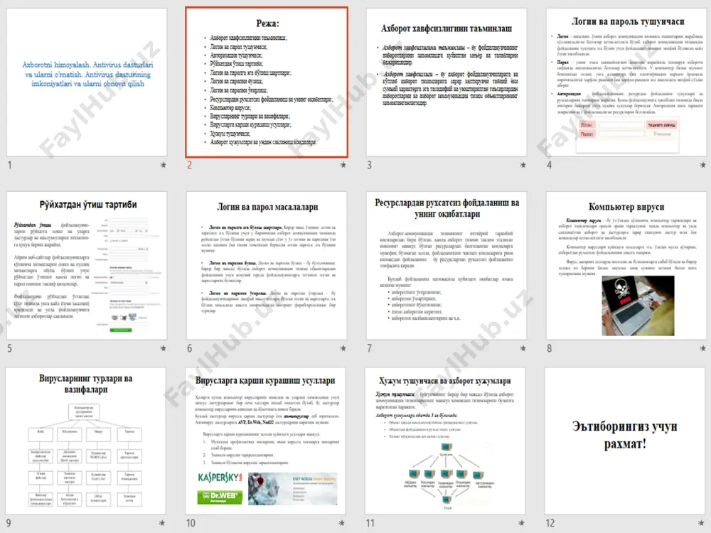 axborotni himoyalash. antivirus dasturlari va ularni o’rnatish - Page 3