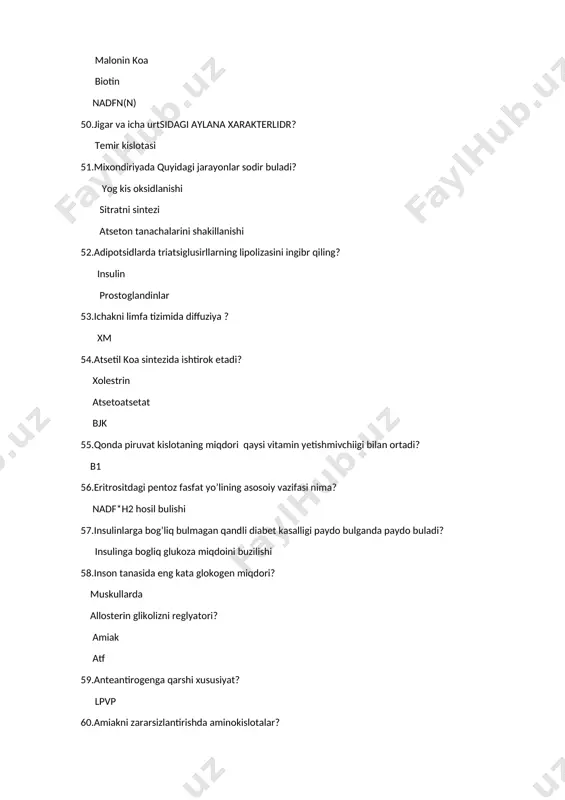 metabolizm va energetika jarayonlari - Page 5