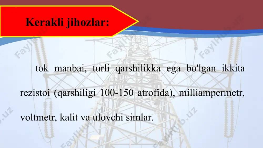 o'tkazgichlarni ketma-ket va parallel ulashni o'rganish 8 - sinf - Page 3