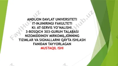 diskret signal — PPTX