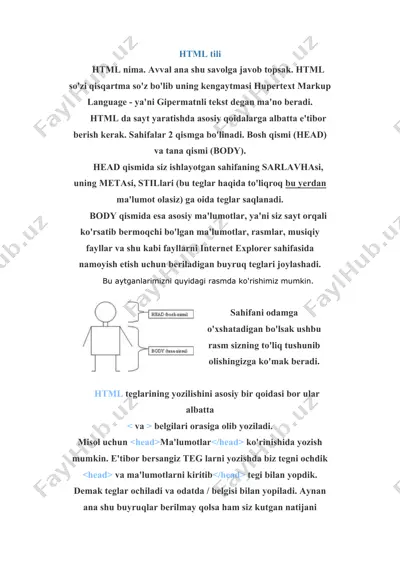 html tili — DOC
