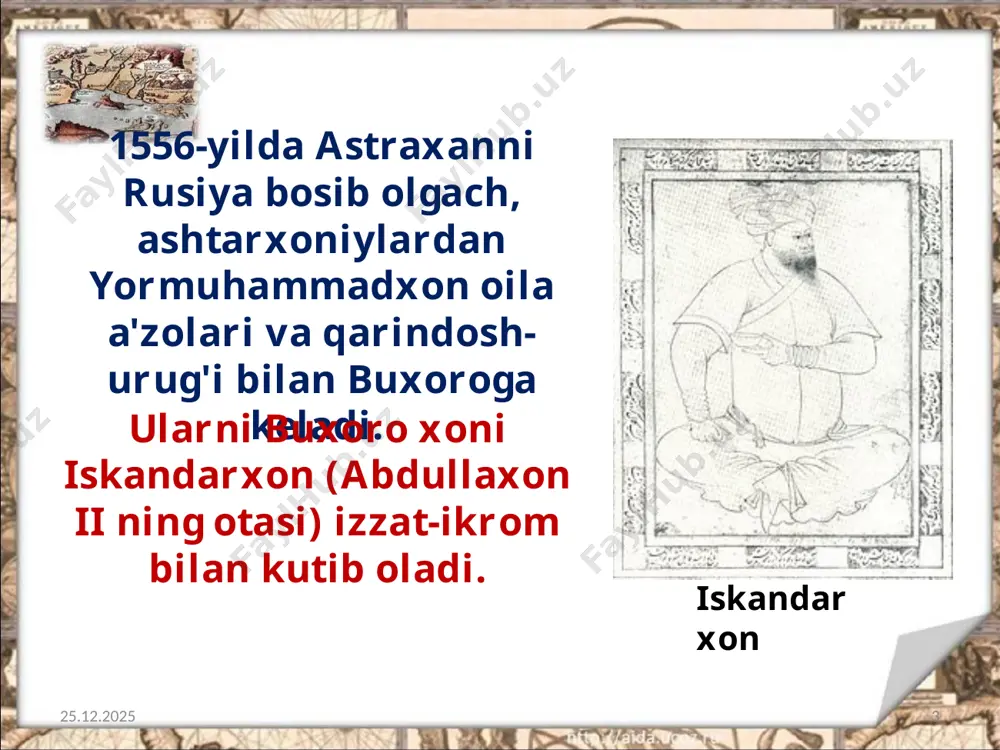 ashtarxoniylarning hokimiyat tepasiga kelishi 8-sinf - Page 3