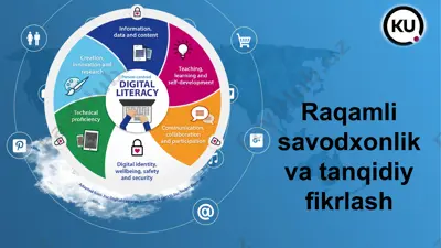 raqamli savodxonlik va tanqidiy fikrlash — PPTX