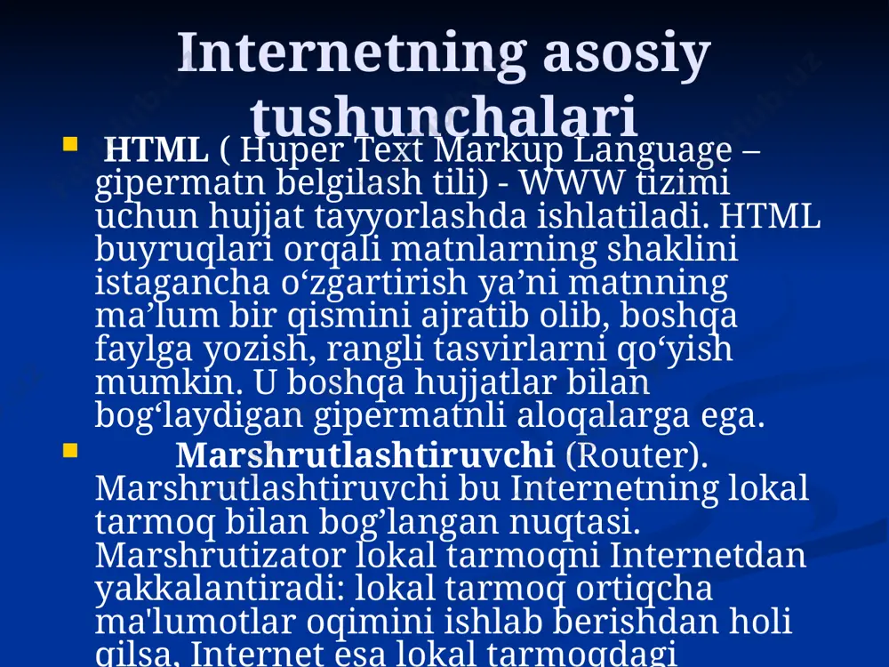 butun dunyo tarmog`i va internet - Page 5