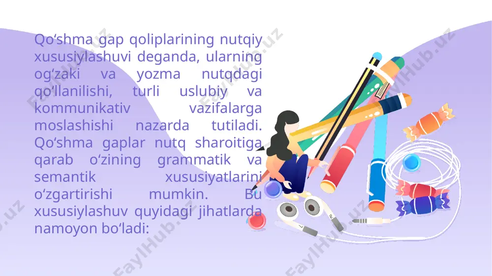 layeva. hozirgi o‘zbek tilida qo‘shma gaplarning substansional talqini. t.: - “fan”, 2007 2. o‘zbek tili grammatikasi. ii tom. sintaksis. t.: - “fan”, 1976 3. m.xollidey. til grammatikasiga funksional yondashuvlar haqida tadqiqotlari 4. a.nurmonov, n.mahmudov va b. o‘zbek tilining mazmuniy sintaksisi. t.: - “fan”, 1992 e’tiboringiz uchun rahmat! image1.png image2.png image3.png image4.png image5.png image6.png image7.png image8.png image9.png image10.png image11.png image12.png image13.png image14.png image15.png image16.png image17.png /docprops/thumbnail.jpeg