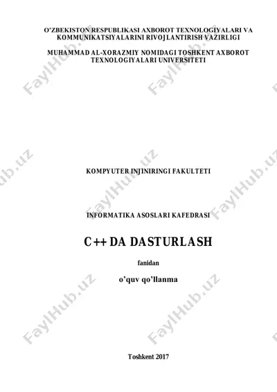 c++ da dasturlash — PDF