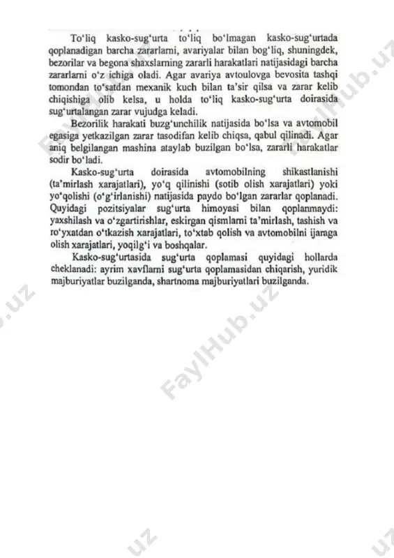 avtotransport vositalarini sug‘urtalash - Page 5