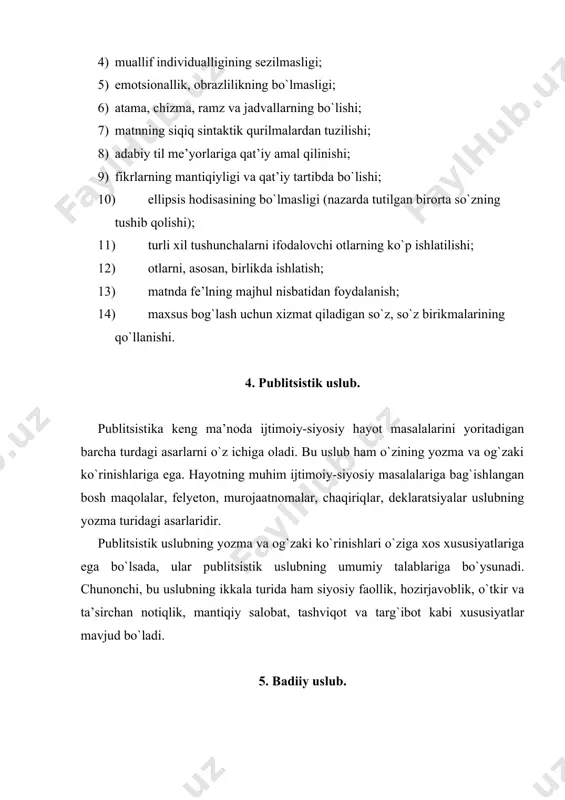 nutqning uslubiy turlari - Page 5