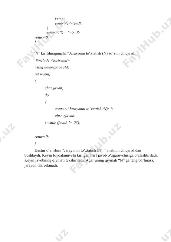 takrorlash operatorlari - Page 5