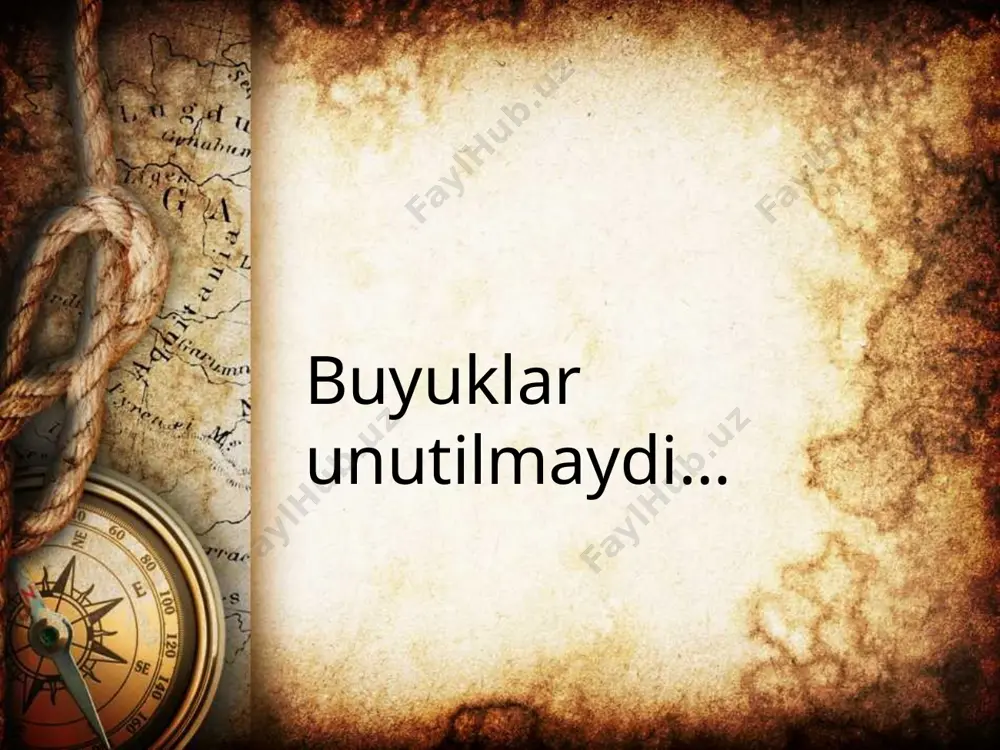 maqbara o’rniga softalarning hiylasiga hiyla bilan javob qaytarib “amir dada “maktabini qurdi.unda bolalar erkin, qiynoqlardan xoli, sallalarsiz tehsil olishardi.garchi urush, bosqinchilik harakatlari vaziyatni o’zgartirgan bo’lsa-da, ammo shoxin bey saroivada kata inqilob qildi! yashil salla, yashil bayroq, yashil fonuslar …tunni yashillikka burkagan bu rang dinning bir jonli aksi edi.uni boshqarib turgan softalarning qilmishi tufayli mamlakat boshiga kulfatlar yog’ildi. “yashil kecha” ning tugashi dinni niqob qilib olgan kishilar o’rniga ziyoli kishilarni , har tomonlama rivojlangan sariovani dunyoga keltirdi. har qanday qilingan yaxshilik bir kun o’z mevasini beradi… asarning bosh g’oyasi nima? asar qahramonlarini sanang? asar nima uchun “yashil kecha” deb nomlangan? birga o’ynaymiz va fikrlaymiz! uyga vazifa: asar asosida ijodiy bayon yozing. uyga vazifa: asar asosida ijodiy bayon yozing e’tiboringiz uchun rahmat! 29 image13.jpeg image14.jpg image15.png image16.png image17.jpg image2.jpeg image18.jpeg image19.jpeg image20.jpeg image21.jpeg image22.jpeg image23.jpeg image24.jpeg image25.jpeg image26.jpg image27.jpeg image28.jpeg image29.emf ____________microsoft_powerpoint.pptx image30.jpg image31.jpeg image32.jpeg image33.png image34.jpg image35.jpeg image36.jpeg image37.jpg image38.jpeg image39.png …
