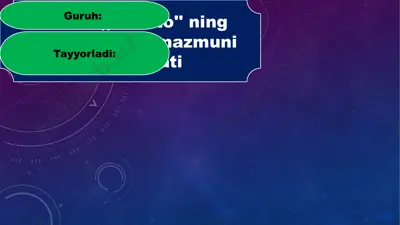 avestoning asosiy g’oyasi mazmuni va mohiyati — PPTX