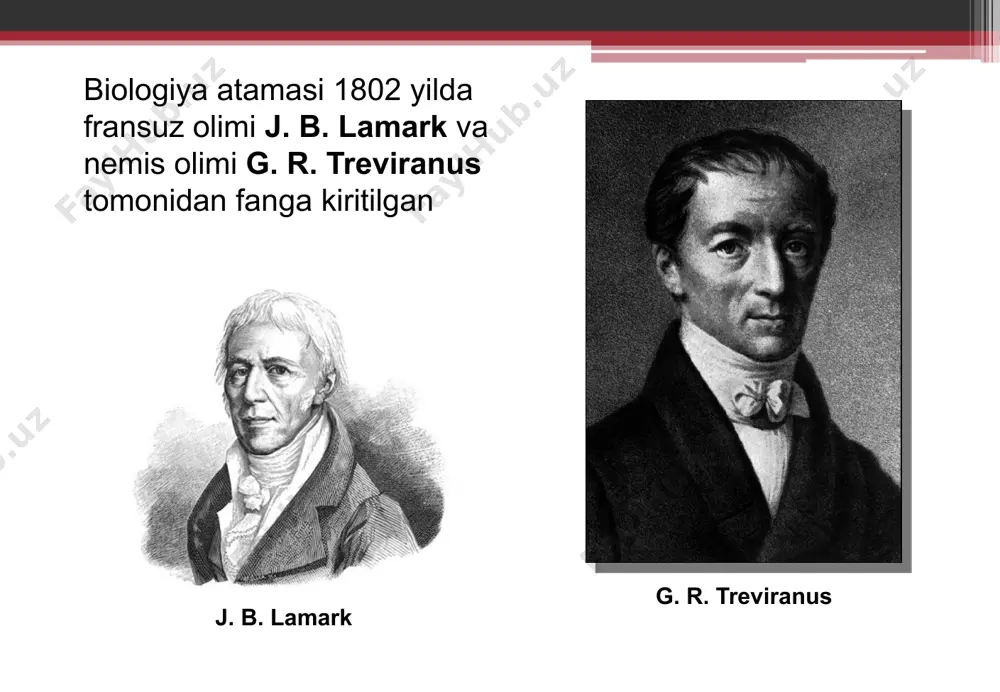 lar yordamida tushunish va ularni avvaldan mavjud bo‘lgan dalillar bilan qiyoslash, organizmlarning paydo bo‘lishi va rivojlanishi, ularning tuzilishi va funksiyalarining murakkablashib borish qonuniyatlarini bilib olishga imkon beradi. eksperimental (tajriba) metodi. bu metod organizmlar xatti-harakati, tuzilishi, xossalari mohiyatini tajribalar yordamida chuqurroq tadqiq qilish imkonini beradi. mendelning irsiylanish qonuniyatlarini o‘rganishga bag‘ishlangan ishlari fanda tajriba usulini qo‘llashning yorqin namunasidir. modellashtirish metodi. biologik tadqiqotlarda tobora keng qo‘lla- nilayotgan modellashtirish metodining mohiyati tirik tabiatdagi hodisalar va ularning jihatlarini matematik belgilarga aylantirib, model tarzida qayta tiklab o‘rganishdan iborat. biologiya fanining muammolari. hayotning, odamning paydo bo‘lishi, tafakkur va xotira qonuniyatlarini anglash, to‘qima, organlar va organizm rivojlanishini o‘rganish insonlardagi irsiy kasalliklarni o‘rganish, ularning oldini olish ekologik muhitning yomonlashayotganligi hayvonlar, o‘simliklar genofondini saqlash sanoat, transport va maishiy chiqindilarni qayta ishlash, tabiat iﬂoslanishining oldini olish biologiya fanining ilmiy-tadqiqot metodlari yordamida hal etiladigan muammolarni yozing. biologiyaning ilmiy-tadqiqot metodlari mazkur metodlar yordamida hal etiladigan muammolar kuzatish metodi taqqoslash metodi tarixiy metod eksperimental …