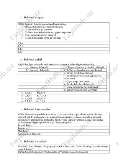 baholash maqsadi — DOCX