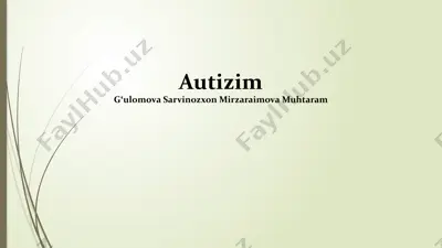 autizim — PPTX