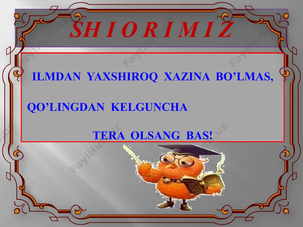 "kasrlar ustida ishlash" mavzusidagi "darsning oltin qoidalari" taqdimoti - Page 3