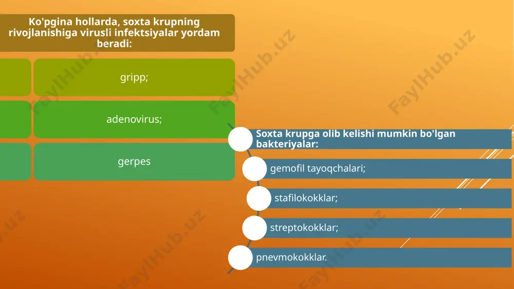nlash; tabiiy fitonsidlardan foydalaning; mavsumiy shamollash paytida vitamin terapiyasini o'tkazish; bolani haddan tashqari sovuq qotmasligini ta’minlash; gigiena qoidalariga rioya qilish; bolaning xonasini tez-tez ventilyatsiya qilish. image1.png image2.jpeg image3.png image4.png image5.png image6.png /docprops/thumbnail.jpeg
