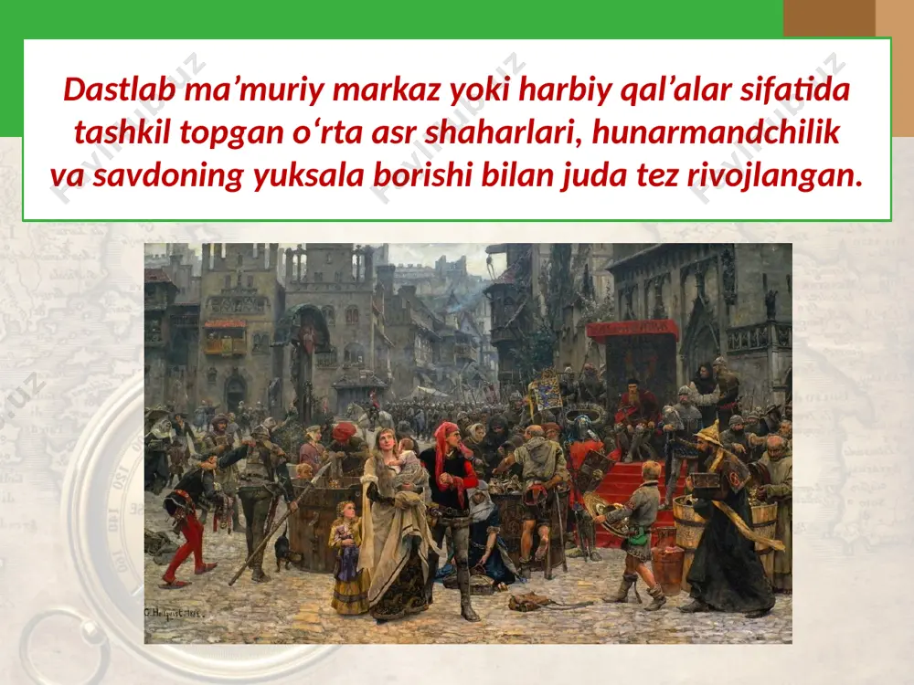 osiyo mamlakatlarining o‘rta asr shaharlari. 7- sinf - Page 3