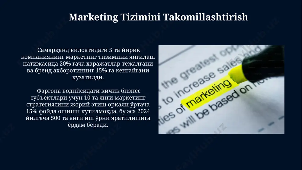 marketing tizimi va sohasi - Page 5