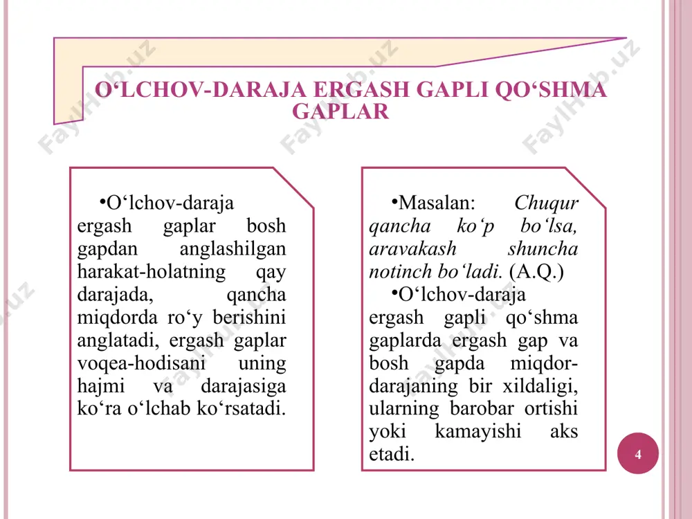 "hozirgi o‘zbek adabiy tili” (qo‘shma gap sintaksisi) - Page 4