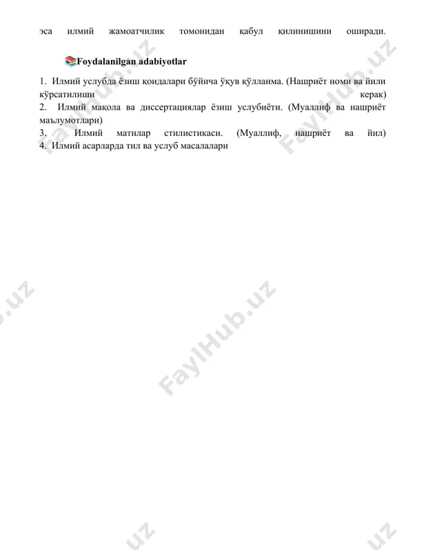 ilmiy nutq: ilmiy maqola va tezis yozishning uslubiy qoidalari - Page 5