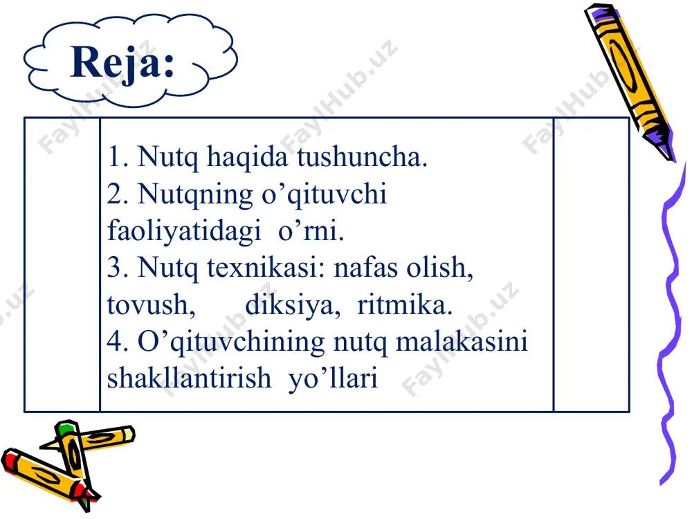 «qiblagohimiz» deb, onani «ona miz», «volidamiz», «onayizorimiz», «volidayi mehribonimiz», «oq sut bergan onamiz» kabi so’z va iboralar bilan tilga olinadi. bular nutq odobiga daxldor ijobiy hodisalardan hisoblanadi. ammo «boboy», «kampir» kabi so’zlar bolaning beodobligidan nishonadir. ota oila boshi bo’lgani uchun unga ulug’vorlik ni bildiruvchi sifatlarni, onada bolaga nisbatan mehr ortiqroq bo’lgani va ko’proq ma shaqqat chekkani uchun unga mehribonlik, mushfiqlik va mehnat-u mashaqqat anglatuvchi sifatlar beriladi... odob juda keng va qamrovli tushuncha bo’lib, u nutqni to’g’ri va o’rnida qo’llash odobini ham o’z ichiga oladi. buyuk bobokalonimiz mahmud koshg’ariy ning «devonu lug’otit turk» kitobida «odobning boshi tildir» degan maqol qayd qilingan. ulug’ alloma yusuf xos hojibning «qutadg’u bilig» asarida «til ardami» (nutq odobi) haqida bir qancha go’zal hikmatlar mavjud: 1. so’zingga ehtiyot bo’l, boshing ketmasin, tilingga ehtiyot bo’l, tishing sinmasin. odob juda keng va qamrovli tushuncha bo’lib, u nutqni to’g’ri va o’rnida qo’llash odobini ham o’z ichiga oladi. buyuk bobokalonimiz mahmud …