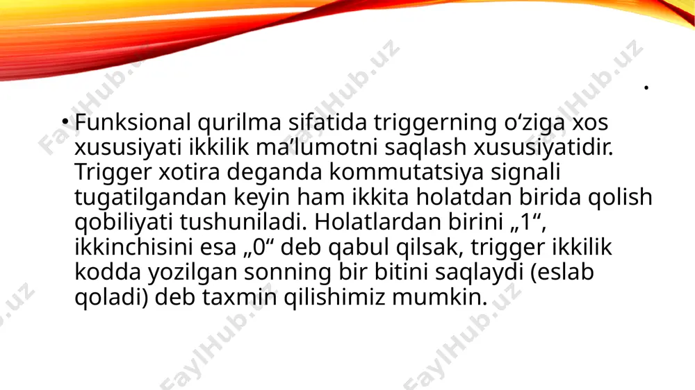 triggerlarning turlari va ularning ishlash prinsiplari - Page 3