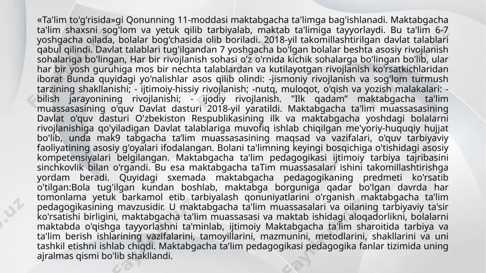 o’zbekistonda maktabgacha ta’lim tarixi - Page 5