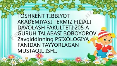 psixologiya fanidagi zaruratlar — PPTX