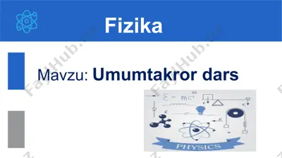 umumtakror dars10-sinf, 27-mavzu — PPTX
