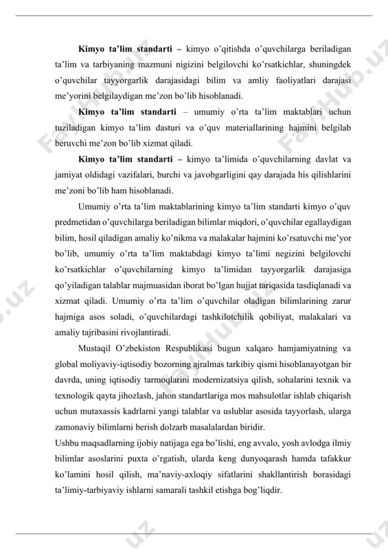 keng dunyoqarash hamda tafakkur ko’lamini hosil qilish, ma’naviy-axloqiy sifatlarini shakllantirish borasidagi ta’limiy-tarbiyaviy ishlarni samarali tashkil etishga bog’liqdir. zero, yurtning porloq istiqbolini yaratish, uning nomini jahonga keng yoyish, ulug’ ajdodlar tomonidan yaratilgan milliy-madaniy merosni jamiyatga namoyish etish, ularni boyitish, mustaqil o’zbekiston respublikasining rivojlangan mamlakatlar qatoridan joy egallashini ta’minlash yosh avlodni komil inson hamda malakali mutaxassis qilib tarbiyalashga bog’liqdir. shu sababli, o’zbekiston yosh, rivojlanayotgan mamlakatlar ichida birinchilardan bo’lib ta’lim tizimini isloh qilishga kirishdi. respublikamizda kadrlar tayyorlash milliy dasturi va “ta’lim to’g’risida” gi qonunlar qabul qilindi. “ta’lim to’g’risida” gi qonun, prezidentimizning “o’zbekiston xxi asrga intilmoqda” kitobi, oliy majlisning birinchi sessiyasida qilgan ma’ruzalaridan kelib chiqib, respublikamizda kasblar yo’nalishi bo’yicha mutaxassis kadrlar tayyorlashga alohida e’tibor berilmoqda. bu sohada, yani kadrlar tayyorlash va ta’lim samaradorligini oshirishda bir qator loyihalar, iqtisodiy ta’lim islohotlari amalga oshirilmoqda. o’zbekiston respublikasi prezidenti i. a. karimovning kishilarning umumta’lim va professional malaka darajasini oshirish, yangi talablar asosida kishilarning savodxonligini oshirish, uzluksiz ta’lim tizimini …